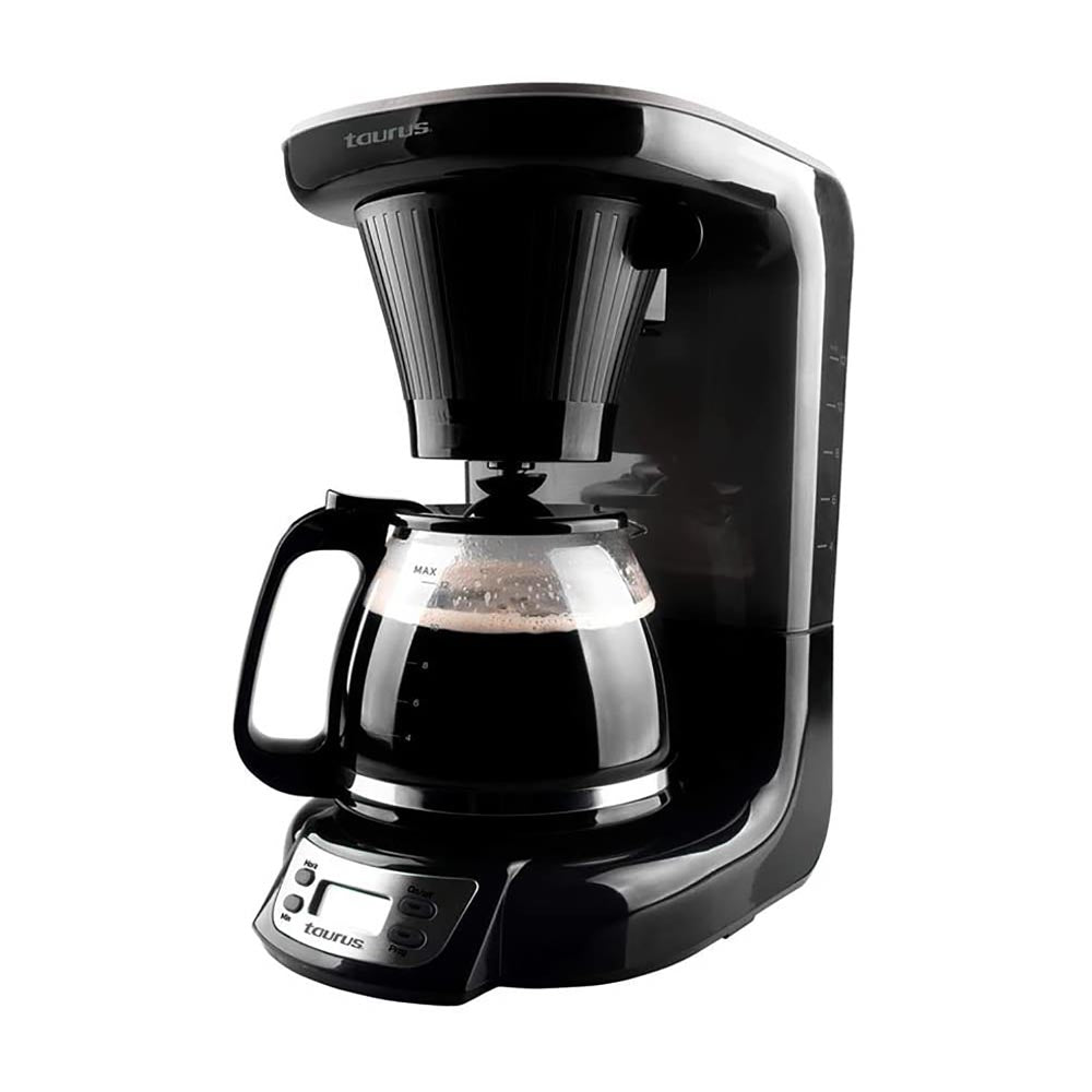 Cafetera Programable Taurus Velvet Digital Color Negro.